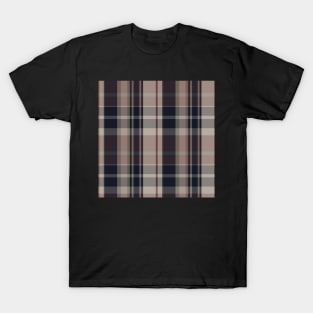 Grunge Aesthetic Conall 2 Hand Drawn Textured Plaid Pattern T-Shirt